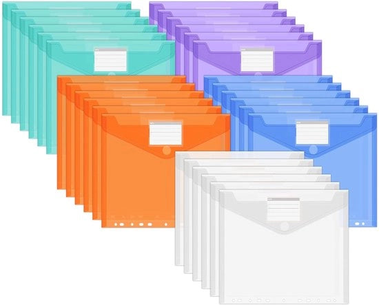 Documenti A4 - Acquaiolanti e Colorati - 30 Pezzi