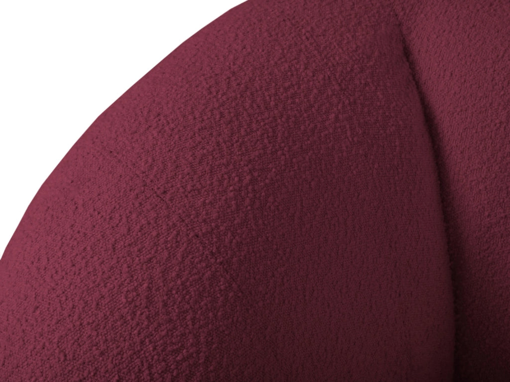 Cosmopolitan Design - Poltrona "Essen" in bouclé bordeaux 