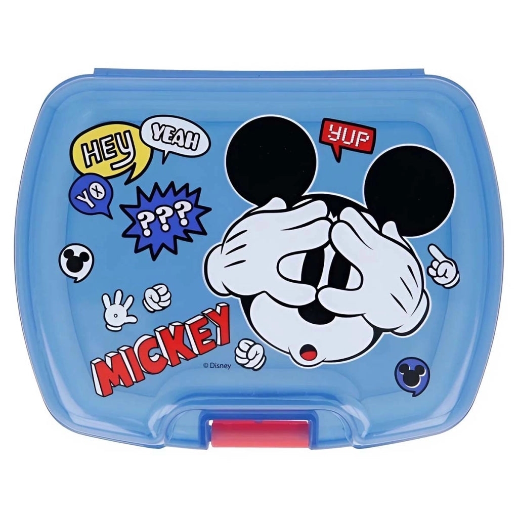 Contenitore per alimenti per bambini in plastica ultra solida Celeste Mickey Mouse