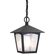 Elstead York lampada a sospensione esterno 1xE27 nera