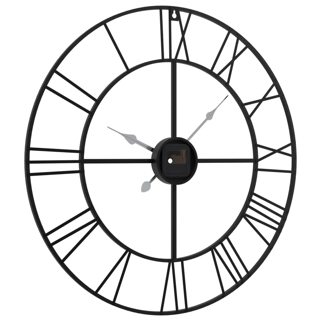 Orologio da Parete Nero Ø50 cm in Ferro 4008411