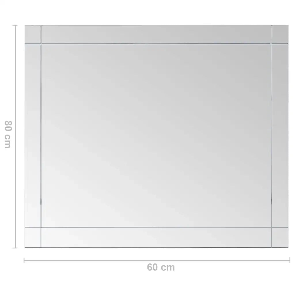 Specchio da Parete | Specchio decorativo 80x60 cm in Vetro