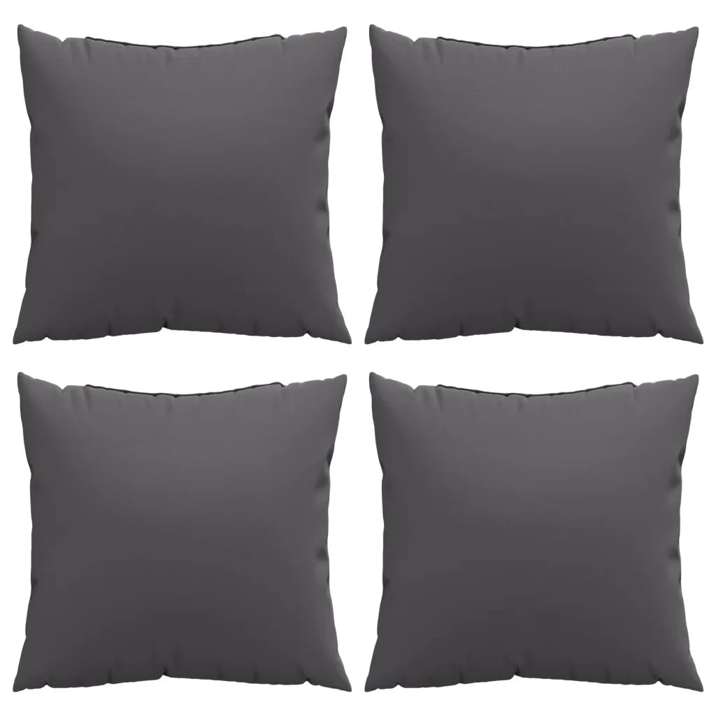 Cuscini per Divano 4 pz Antracite 50x50 cm in Tessuto 360381
