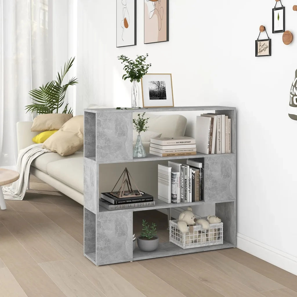 Libreria/Divisorio Grigio Cemento 100x24x94 cm 809183
