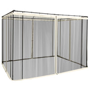 Zanzariera per gazebo 3x3 m ¨C Minimal ¨C 4 pezzi in nylon con cerniere