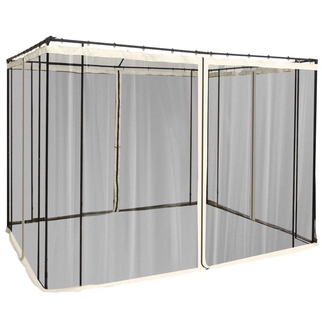 Zanzariera per gazebo 3x3 m ¨C Minimal ¨C 4 pezzi in nylon con cerniere