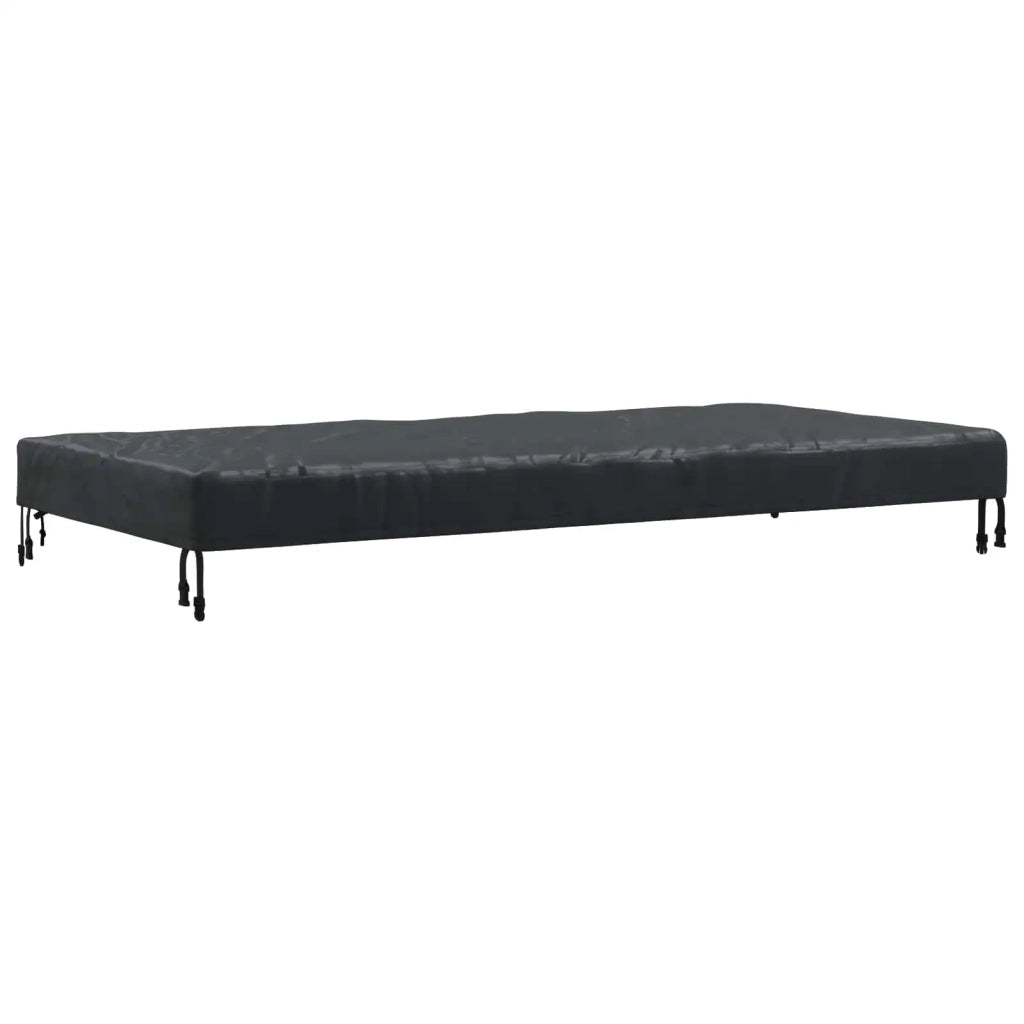 Copertura Tavolo Tinta unita Nero 182 x 92 x 15 cm Tessuto 4106111