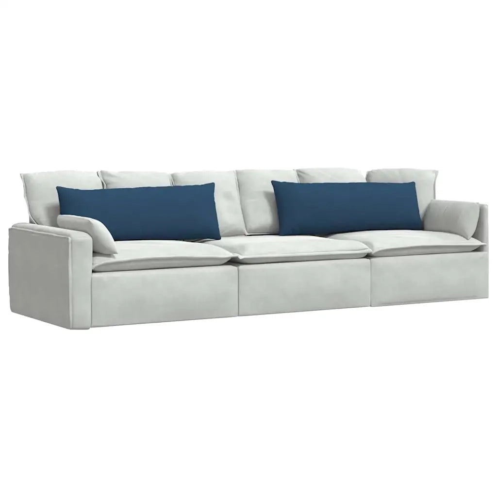 Cuscini da Divano 2 pcs Blu 120 x 40 cm Tessuto 42013790
