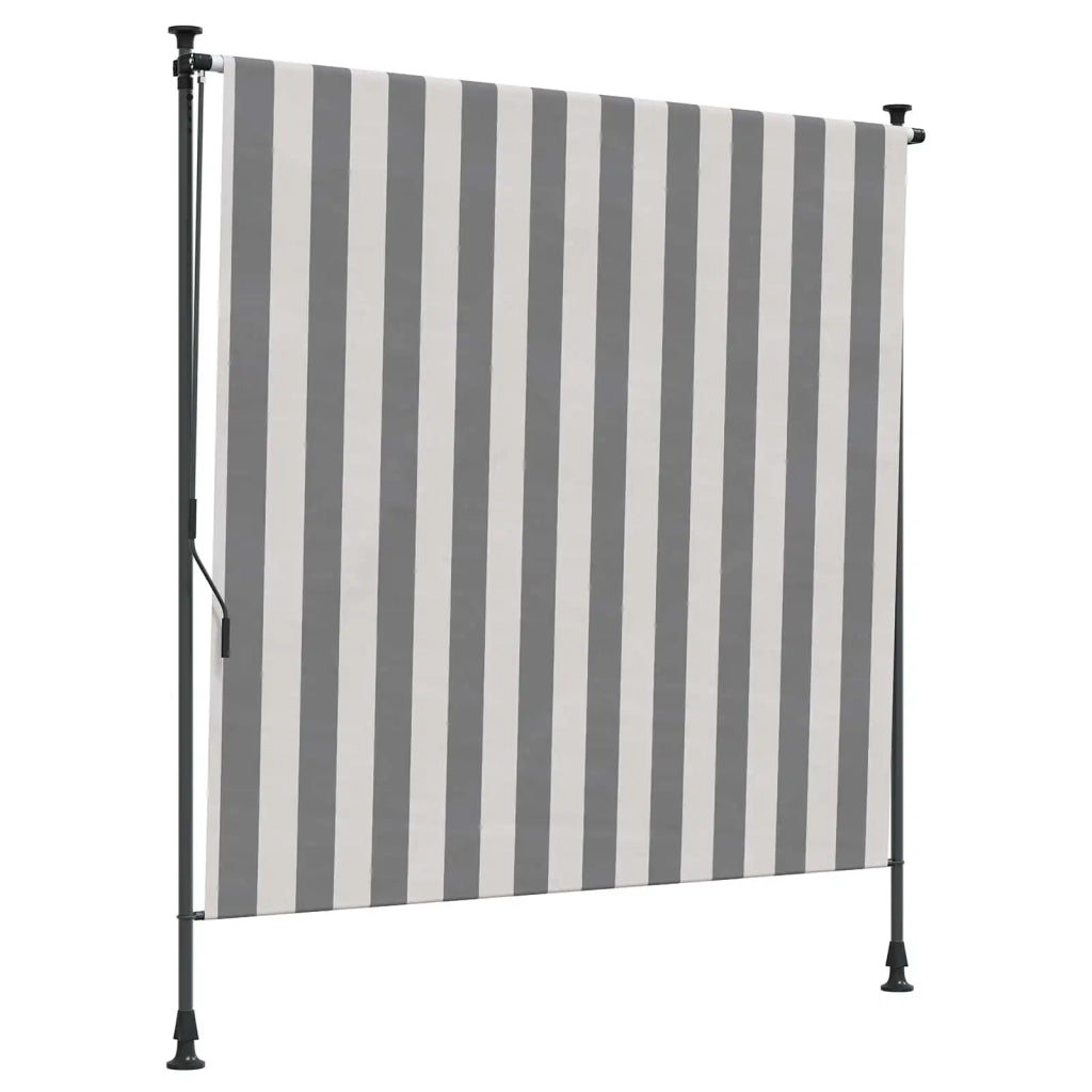 Tenda a rullo | Tenda avvolgibile Esterna Antracite e Bianco 100 x 270 cm