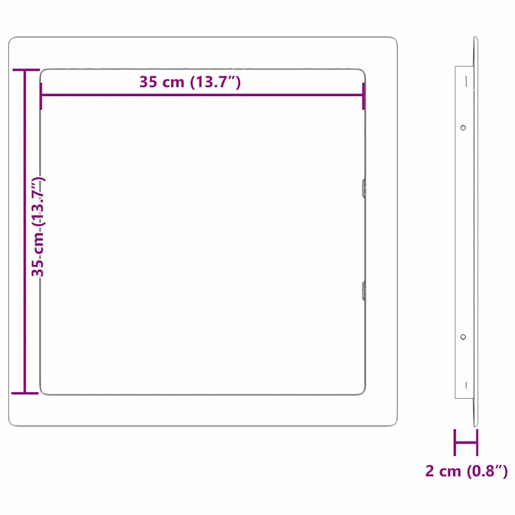 Pannelli di Accesso Bianco 35 x 35 cm Plastica ABS CFW3329053