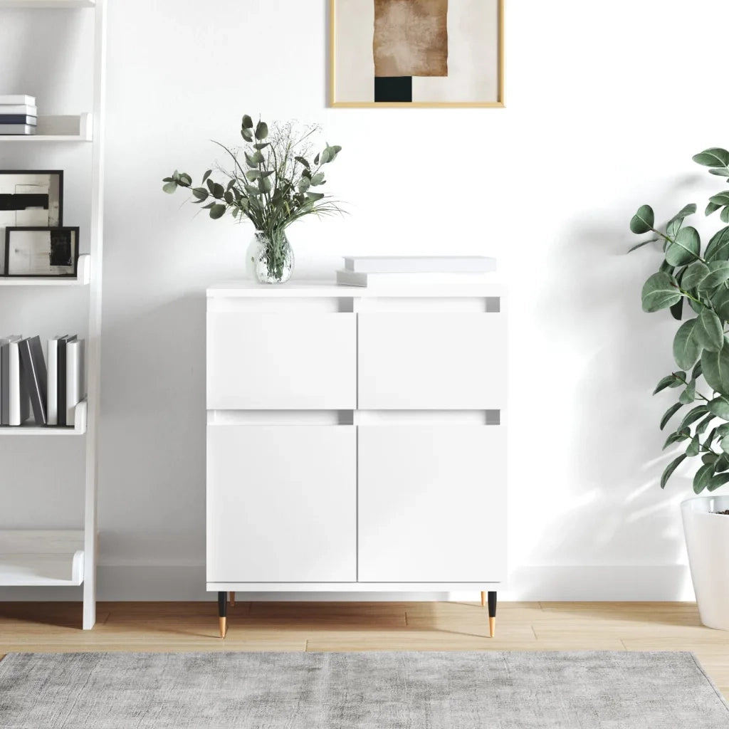 Credenza | Madia | Buffet da pranzo | Armadio da pranzo Bianca 60x35x70 cm in Legno Multistrato
