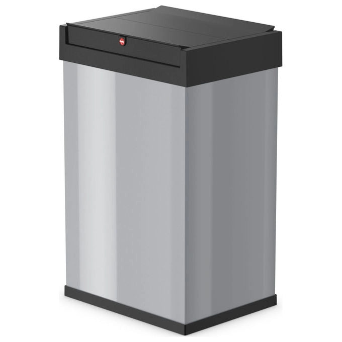 Hailo 0840-121 Big-Box Swing Cestino per rifiuti 35 Litri Acciaio Argento