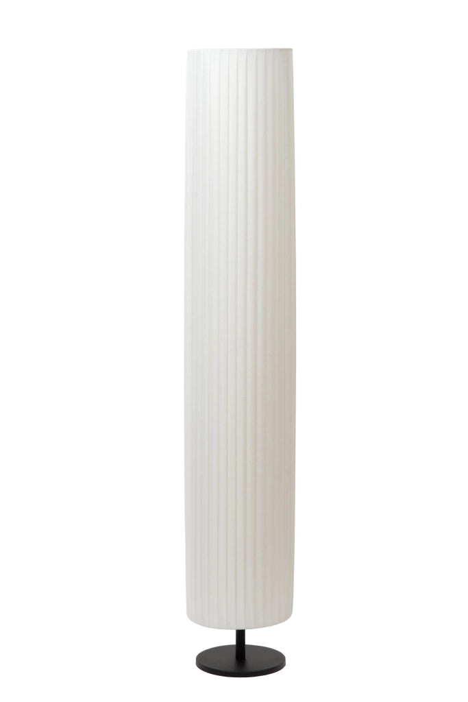Lampada da terra FOLD 2xE27 bianca Japandi Lucide