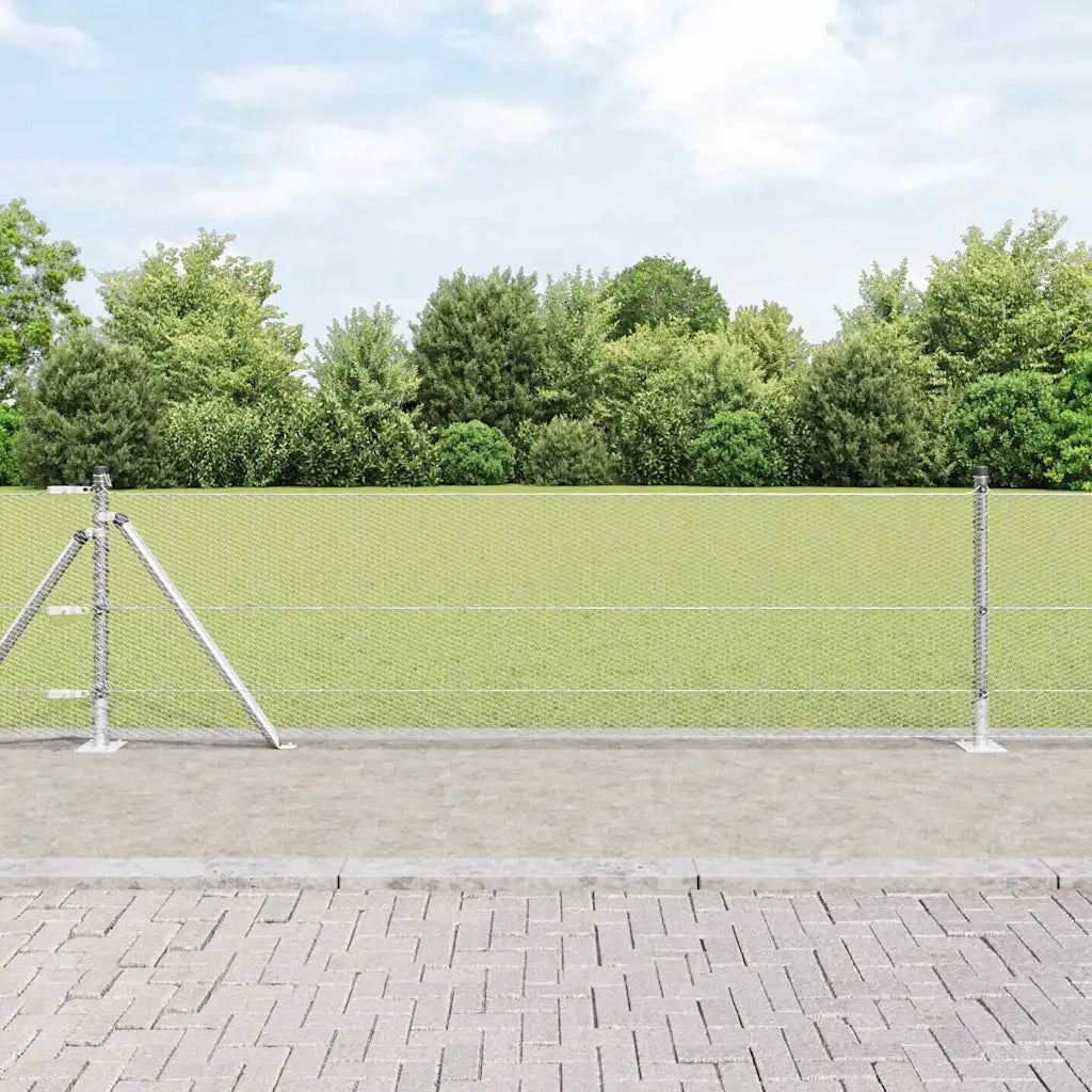 Palo della recinzione Argento 50 x 0,6 m (rete da 13 mm)