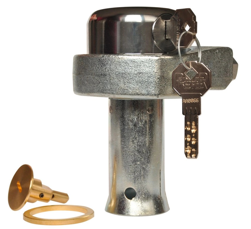 1pz lucchetto a campana in acciaio completo di accessori per il fissaggio cod:ferx.10107