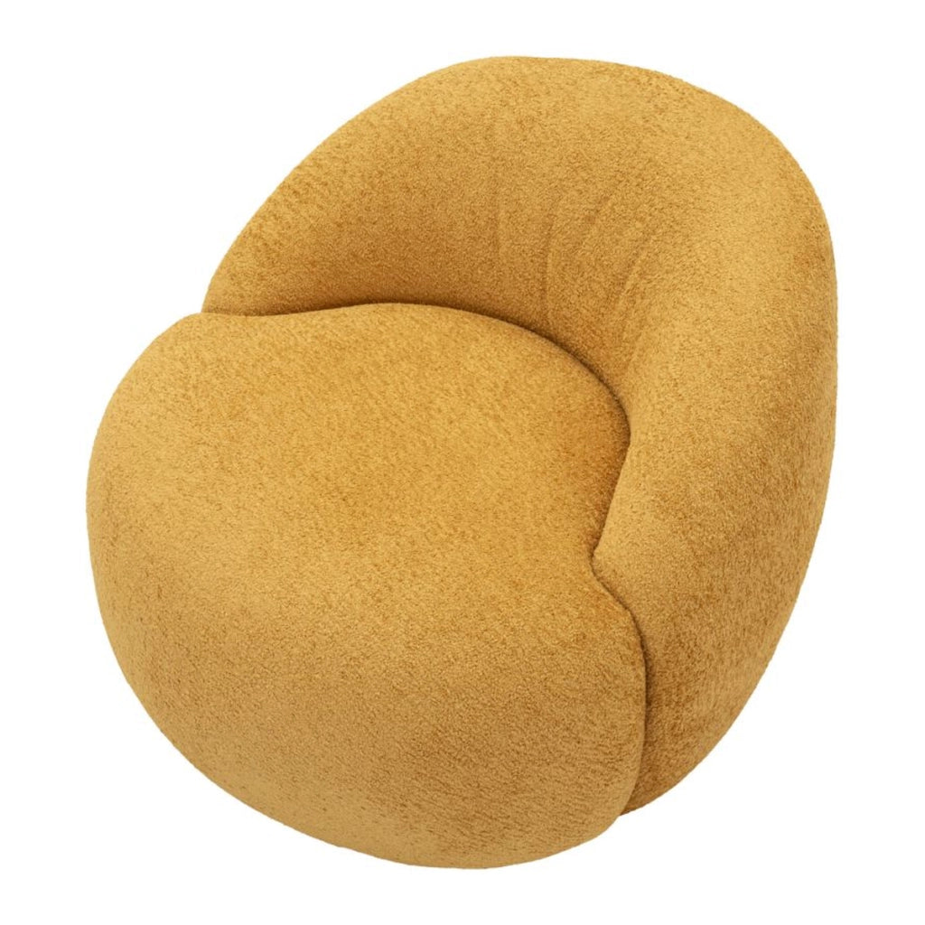 Poltrona VKH1063, Giallo, Spugna, 81x78x64 cm