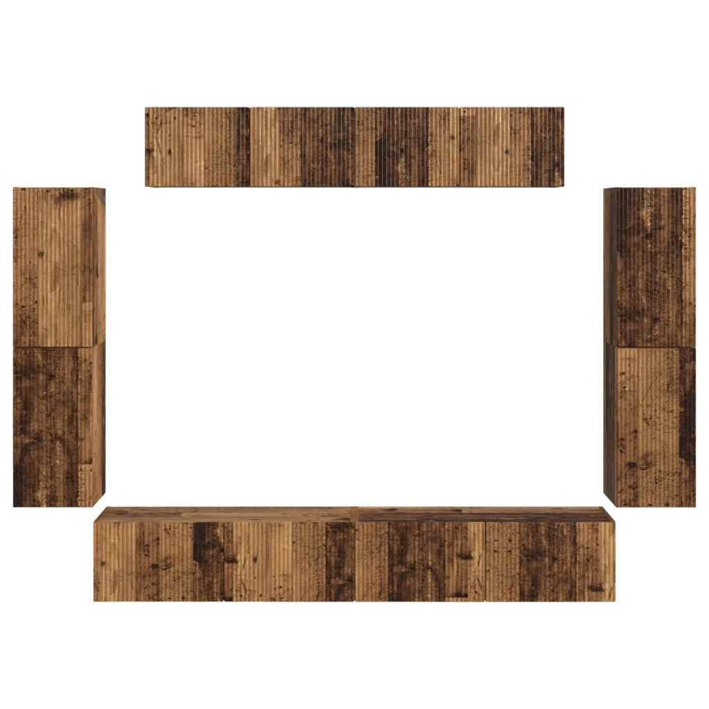 Mobile TV 8 pcs Legno vecchio 3409148