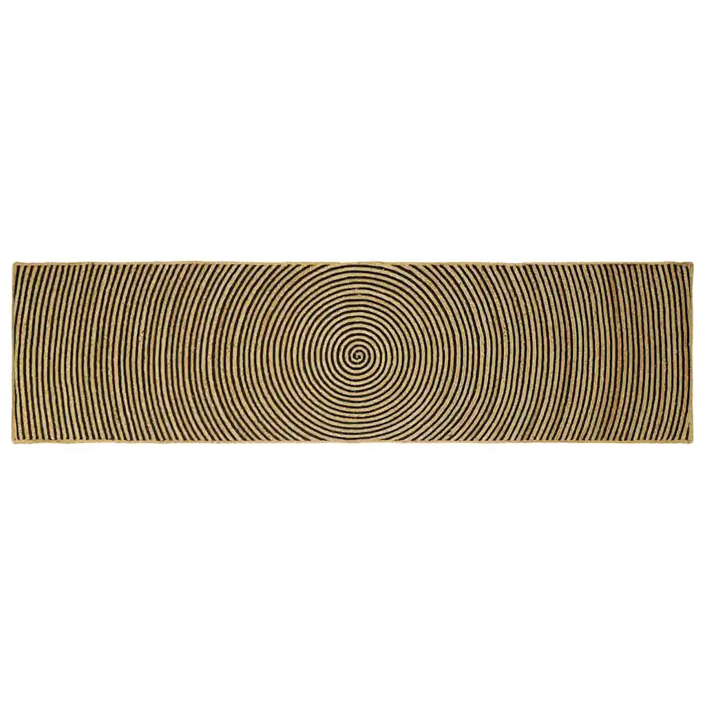 Tappeti per area | Tappeti a zone Nero 80 x 300 cm Juta