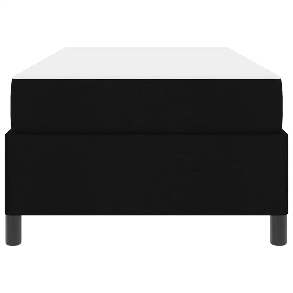 Letto a molle Nero 100 x 200 cm Tessuto