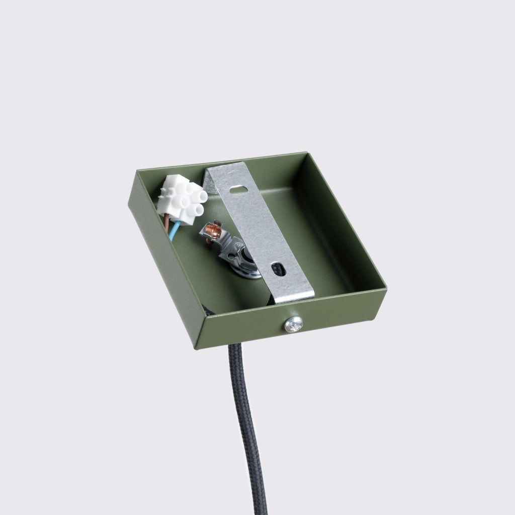 Lampada a sospensione KARBON 1 verde oliva