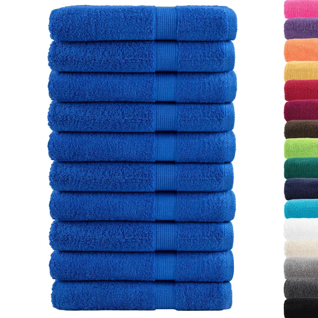 Asciugamani per sauna Premium SOLUND 10 pezzi Blu 80x200 cm 600 g/m2