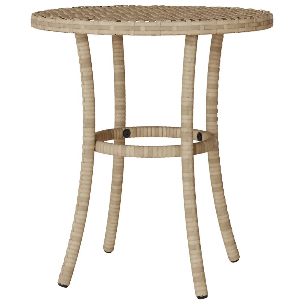 Set da Bistrò 3 pz con Cuscini Beige in Polyrattan 365300