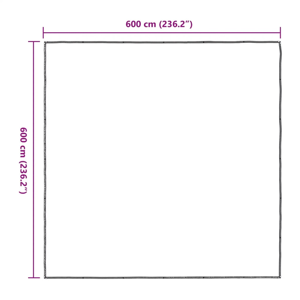 Copertura per Piante Trasparente 6 x 6 m PE 3429325