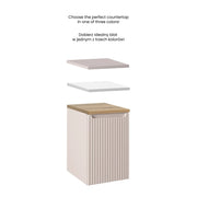 Mobile sotto piano 40 cm con cesto portabiancheria Nova Cashmere 40 x 57 x 39 cm