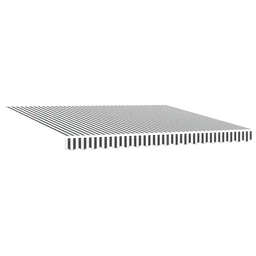 Tenda Retrattile Antracite e Bianca 4x3 m Tessuto e Alluminio 3216135