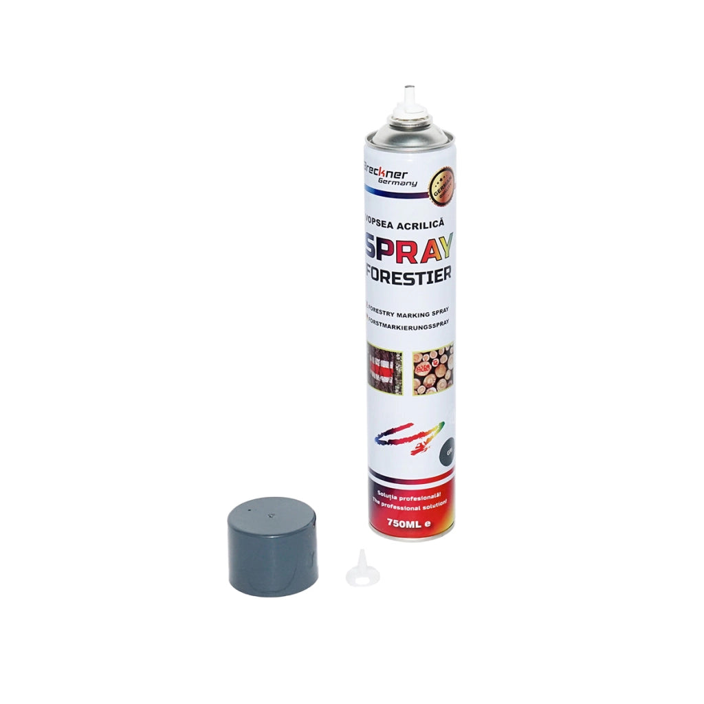 12 pezzi Vernice spray per marcatura forestale grigia 750ml Breckner Germany