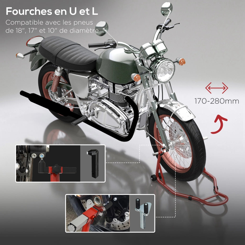 Supporto per moto ¨C Minimal ¨C rosso