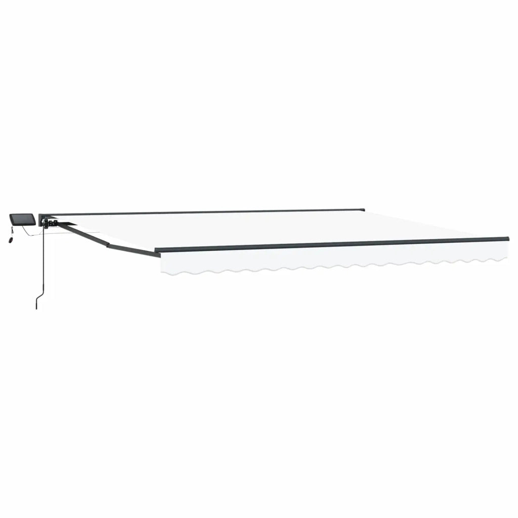 Cornice per Tenda Manuale con LED Bianco e Antracite 4 × 3,5 m 3420871
