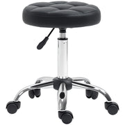 Sgabello Girevole Regolabile in Altezza ¨C Minimal ¨C Nero, Pelle, 48-63 cm
