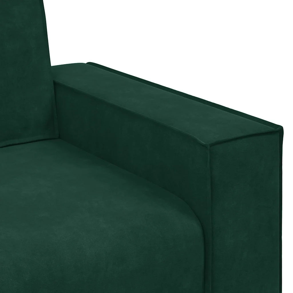 Divano a 2 Posti-Sofa 2 Posti Verde Scuro 140 cm in Velluto 426212