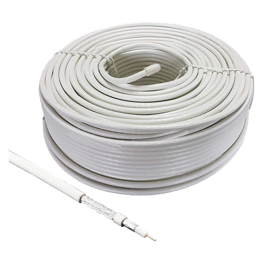 CAVO COASSIALE TV/SAT ÃE 5 mm ± 0,8 mm x 25 metri  - METRONIC