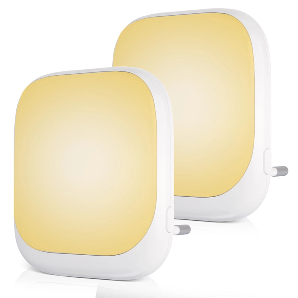 Luce notte presa con crepuscolare bianca quadrata dimmer LED 0,5W