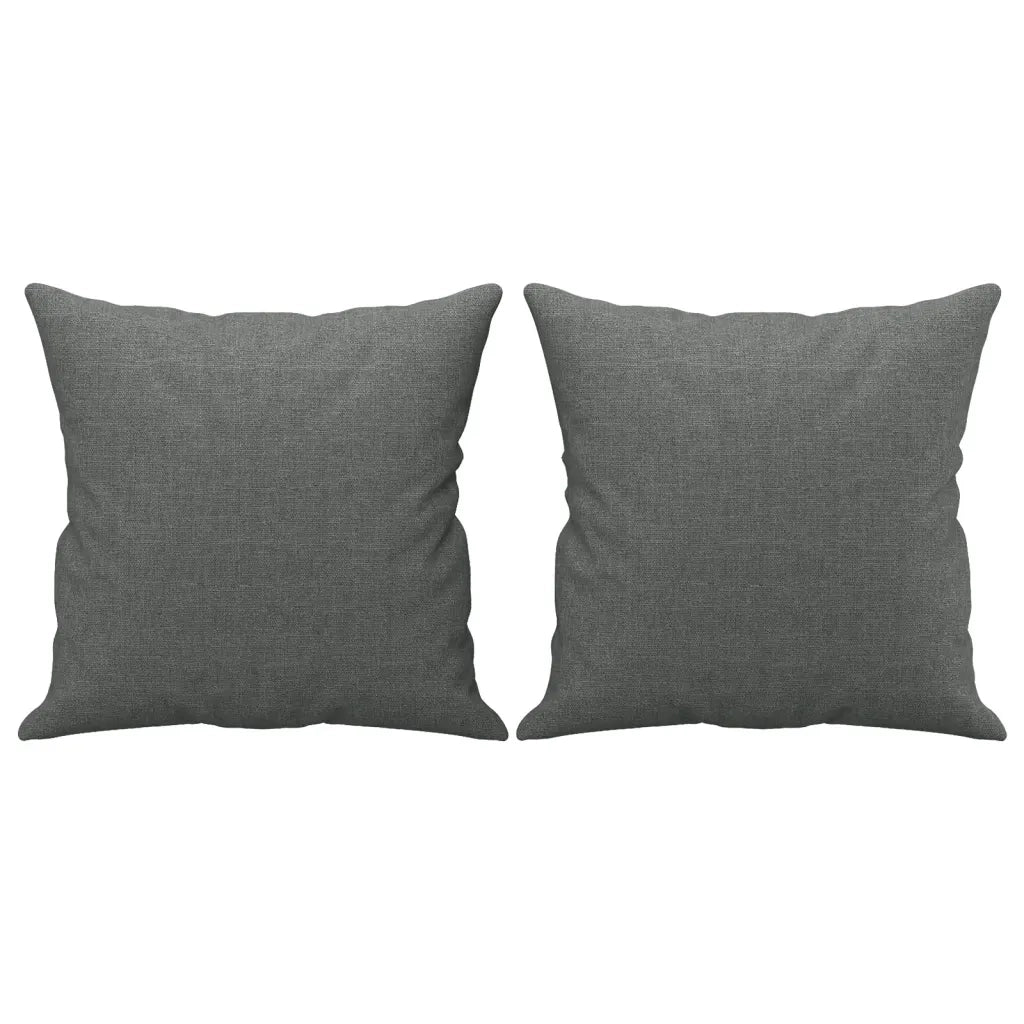 Set di Divani 3 pz con Cuscini Grigio Scuro in Tessuto 3202111