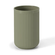 Porta spazzolini verde in plastica cannettata rigida Arizona