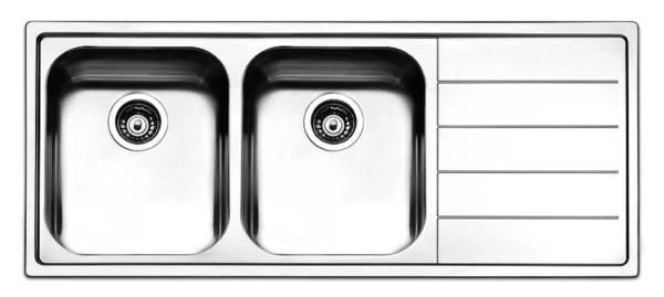 Apell LN1162IRBC Linear Lavello da Incasso 2 Vasche 116x50 cm colore Inox