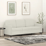 Divano a 3 Posti Crema 180 cm in Velluto 359460
