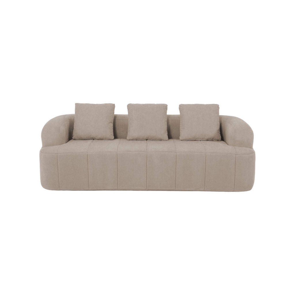 Divano in tessuto, 3 posti, beige