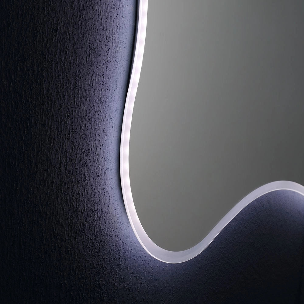 Specchio 100x75 con cornice a led