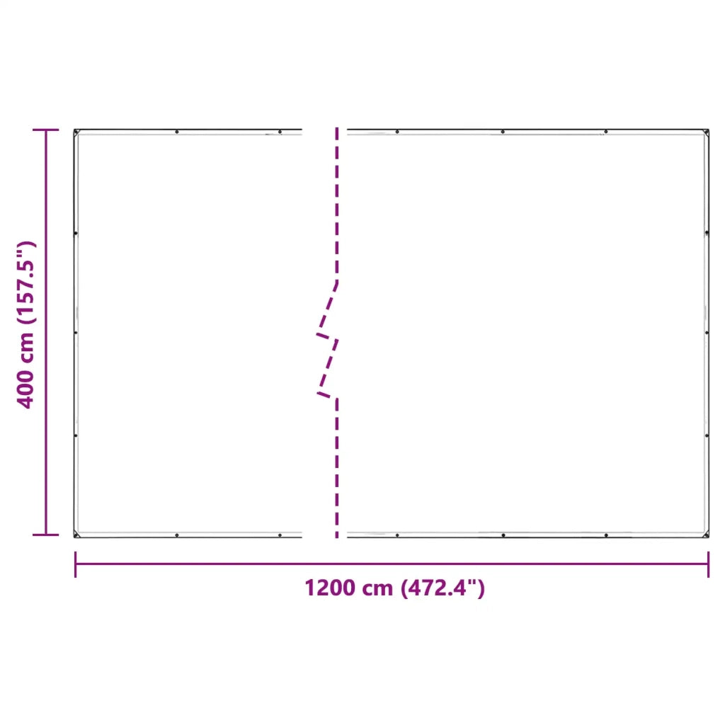 Copertura per Piante Trasparente 4 x 12 m PVC 3429356