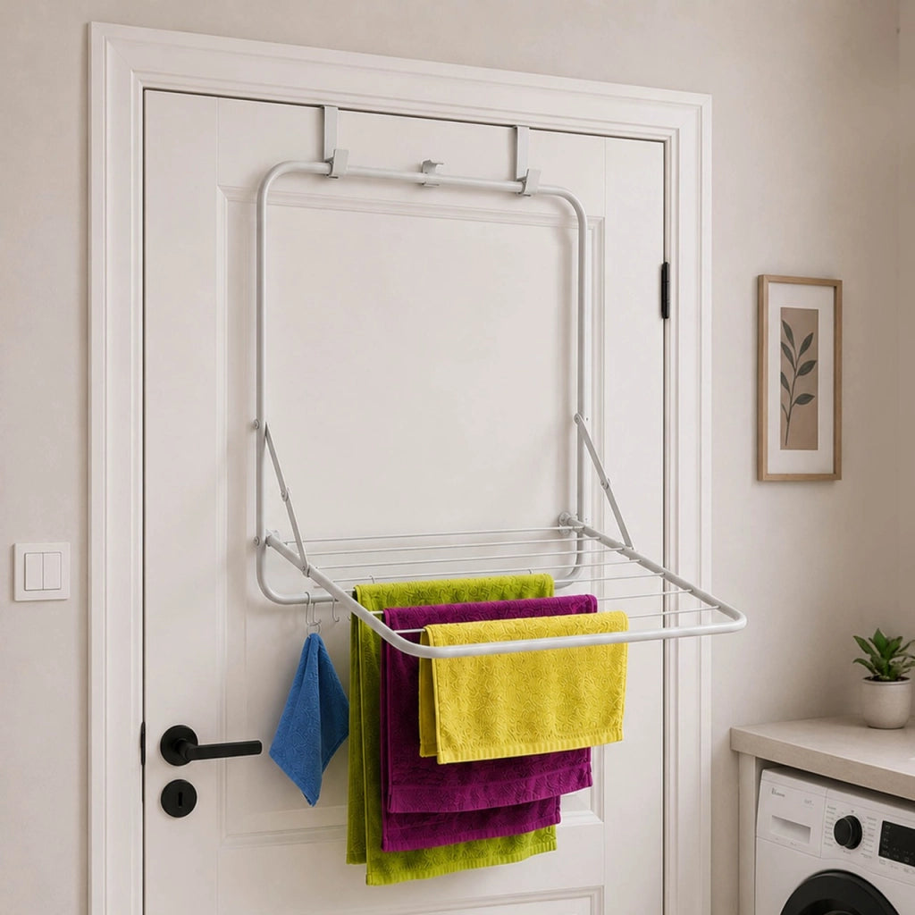 Asciugatrice pieghevole KADAX per bagno, 5 barre, robusta