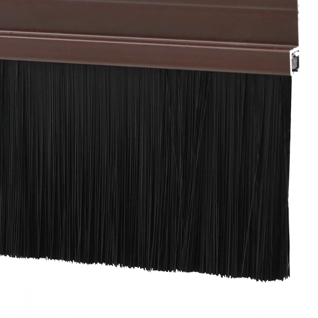 Spazzole per porte autoadesive 12 pz Marrone 100 cm CFW9845287