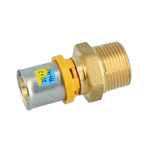 RACCORDO DIRITTO MASCHIO A PRESSARE PER MULTISTRATO- 3/4 x 16- GF- pezzi 1