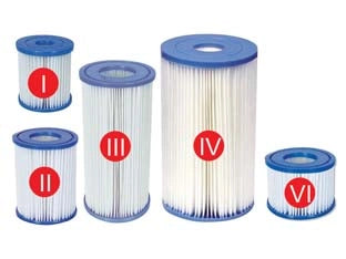 CARTUCCIA RICAMBIO PER FILTRI PISCINE tipo II, ø cm.10,6x13,6h. (art.58094) set pezzi 2    BESTWAY