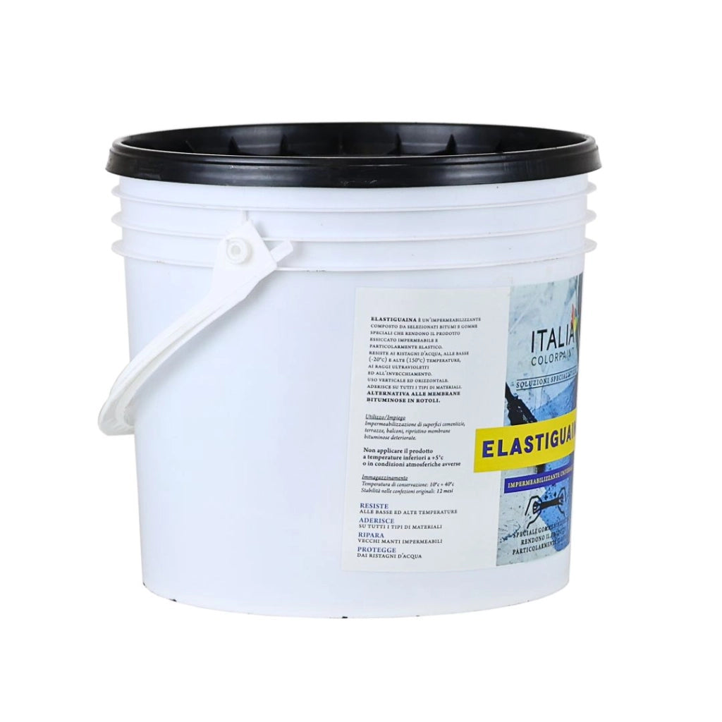 Guaina liquida elastomerica bituminosa per impermeabilizzazione kg 18 italia colorpaint