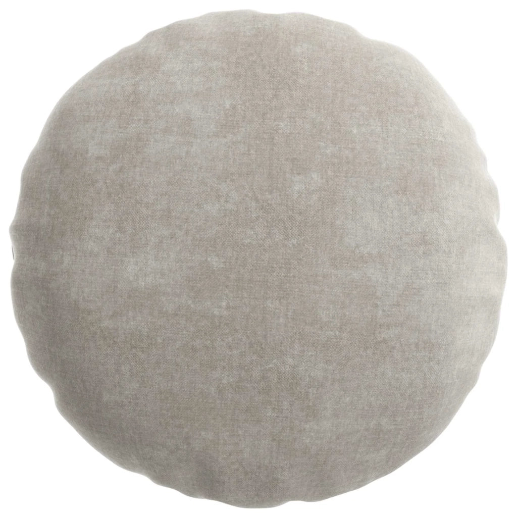 Federa 2 pz HEERLEN Grigio Chiaro Ø 60 cm Tessuto Chenille 922957