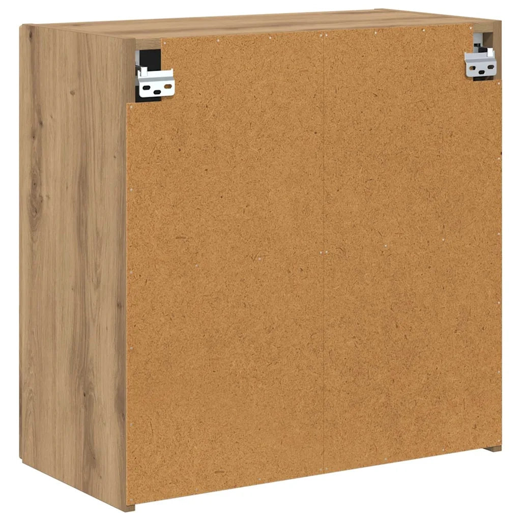 Mobile TV da parete-Mobile TV a Muro-Credenza TV Rovere artigianale 59,5 x 31 x 60 cm